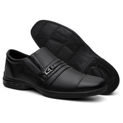 Sapato Slip-on Fivela Clássica Stratos Preto - SC... - Calçados Em Casa