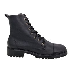 Bota Lia Zíper Preta - CLCE-00123 - Calçados Em Casa