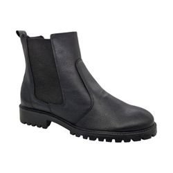 Bota Chelsea Couro Preta - BCCP-123456 - Calçados Em Casa