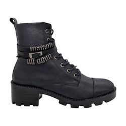Bota Garota Fivela Preta - BGFP-2023-001 - Calçados Em Casa