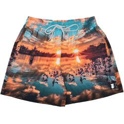 Short Masculino com Estampa Pôr do Sol - 468468468 - CALMARIASHOP