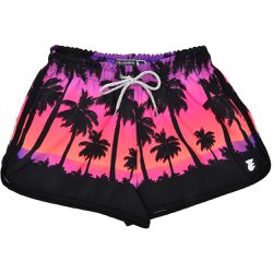 Short Feminino com Estampa Verão Roxo - 1 - CALMARIASHOP