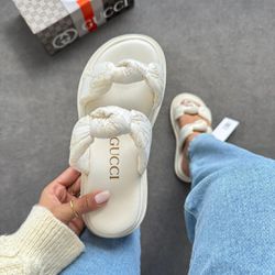 Papete Gucci Laço - Branco/Off - 1 - CALMARIASHOP