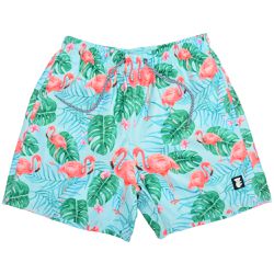 Short Masculino com Estampa Flamingos - 198729977 - CALMARIASHOP