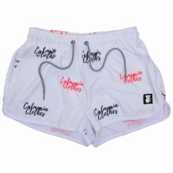 Short Feminino com Estampa Calmaria Branco - 1 - CALMARIASHOP