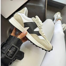 Tênis New Balance 327 Branco e Preto - 1 - CALMARIASHOP