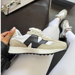 Tênis New Balance 327 Branco e Preto - 1 - CALMARIASHOP