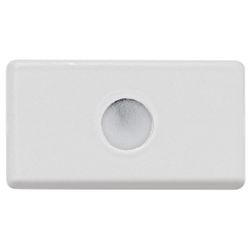 TAMPO COM 1 FURO DIÂMETRO 9,5MM COR BRANCO - Calura
