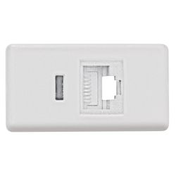 MÓDULO TOMADA RJ45 (CAT. 6) COR BRANCO - Calura