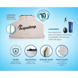 TANQUE PVC 500L AREIA AGUA LIMPA 0,70AX1,15D - Calura