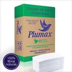 PAPEL TOALHA INTERFOLHADA C/1000 FOLHAS BRANCO - Calura