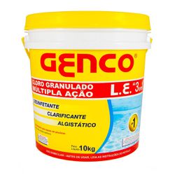 CLORO GRANULADO C/ 10KG MULTIPLA AÇAO 3X1 - Calura