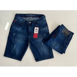 Bermuda Jeans ELS - Azul Rasgos - BermudaELS005 - Atacado Porto Alegre