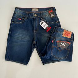 Bermuda Jeans LVS - Azul Escuro - bermjeanslvs0001 - Atacado Porto Alegre