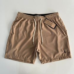 Bermuda Tactel Poliamida RL Elastano - Marrom clar... - Atacado Porto Alegre