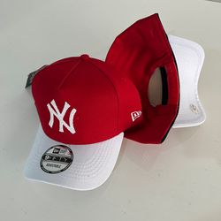 Boné NY Snap AMERICANO - Vermelho e branco - 31160... - Atacado Porto Alegre