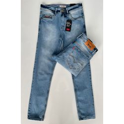 Calça Jeans LVS Slin - Azul Claro - CalcaslinLVS00... - Atacado da Camiseteria Poa