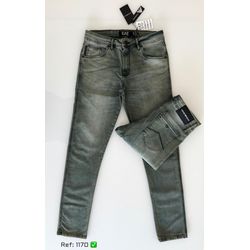 Calça Jeans ARM Skinny - Esverdeado - 401003106 - Atacado Porto Alegre