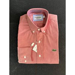 Camisa Social Oxford LCT - Vermelho Coral - 501804 - Atacado Porto Alegre