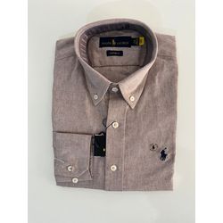 Camisa Social OXFORD RL - Marrom - 302902123 - Atacado Porto Alegre