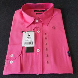 Camisa Social RL - Rosa Melancia - 5029001 - Atacado Porto Alegre