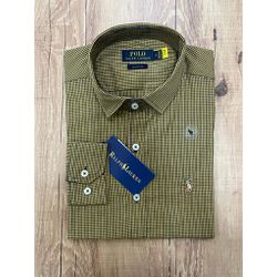Camisa Social RL - Xadrez Marrom - 50290240 - Atacado Porto Alegre