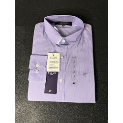 Camisa Social ELS - Listras Roxo - 5013002 - Atacado Porto Alegre