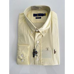 Camisa Social Oxford Elastano RL - Amarelo - 30290... - Atacado da Camiseteria Poa