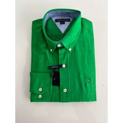 Camisa Social TH Linho - Verde - 5030087 - Atacado da Camiseteria Poa