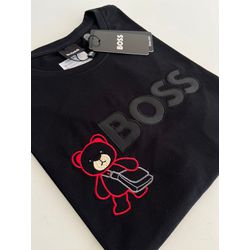 Camiseta Cotton Egípcio HB Estampada - Preto - 105... - Atacado da Camiseteria Poa