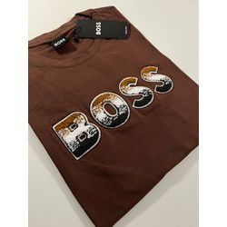 Camiseta Luxo HB Estampada - Marrom - 105016499 - Atacado Porto Alegre