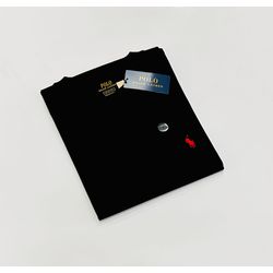Camiseta Algodão Egípcio RL - Preto - rl000021 - Atacado da Camiseteria Poa