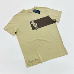 Camiseta Algodão Egípcio RL - Bege - rl000023 - Atacado da Camiseteria Poa