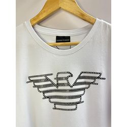 Camiseta Luxo Arm Estampada - Branco - 105003272 - Atacado da Camiseteria Poa
