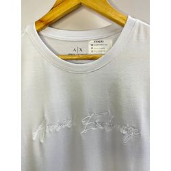 Camiseta Cotton Egípcio Arm Básica - Branco - 105... - Atacado da Camiseteria Poa
