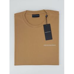Camiseta Importada Arm Básica - Marrom - 102003169 - Atacado da Camiseteria Poa