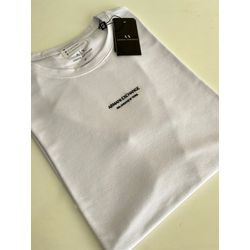 Camiseta Cotton Egípcio Arm Básica - Branco - 1052... - Atacado da Camiseteria Poa