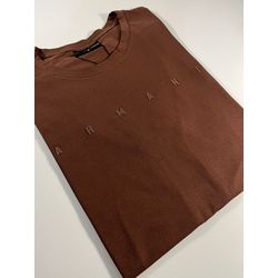 Camiseta Luxo Arm Estampada - Marrom - 1050030115 - Atacado Porto Alegre