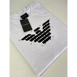 Camiseta Cotton Egípcio Arm Básica - Branco - 1052... - Atacado da Camiseteria Poa