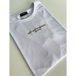 Camiseta Cotton Egípcio Arm Básica - Branco - 1052... - Atacado da Camiseteria Poa