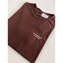 Camiseta Cotton Egípcio Arm Básica - Marrom - 1052... - Atacado da Camiseteria Poa