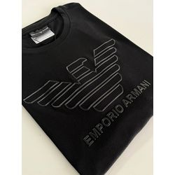 Camiseta Cotton Egípcio Arm Básica - Preto - 1052... - Atacado da Camiseteria Poa