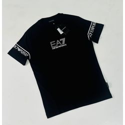 Camiseta Algodão Egípcio ARM - Preto - 1081030139 - Atacado da Camiseteria Poa