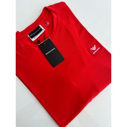 Camiseta Cotton Egípcio Arm Básica - Vermelho - 10... - Atacado da Camiseteria Poa