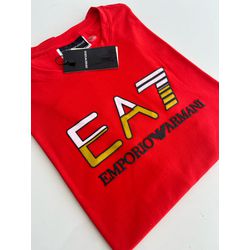 Camiseta Cotton Egípcio Arm Básica - Vermelho - 10... - Atacado da Camiseteria Poa