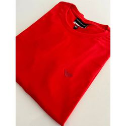 Camiseta Cotton Egípcio Arm Básica - Vermelho - 10... - Atacado Porto Alegre