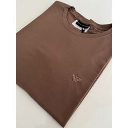Camiseta Cotton Egípcio Arm Básica - Marrom - 1052... - Atacado Porto Alegre