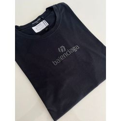 Camiseta Cotton Egipcio Bcg - Preto com preto - co... - Atacado Porto Alegre