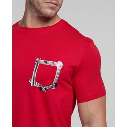 Camiseta Algodão Egípcio BRB - Vermelho - 10810501... - Atacado Porto Alegre
