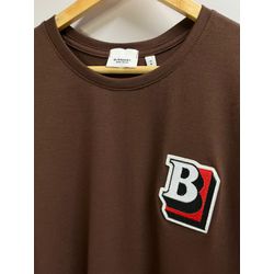 Camiseta Cotton Egípcio BRB Estampada - Marrom - 1... - Atacado da Camiseteria Poa